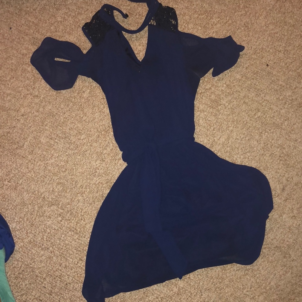 Blue cocktail dress